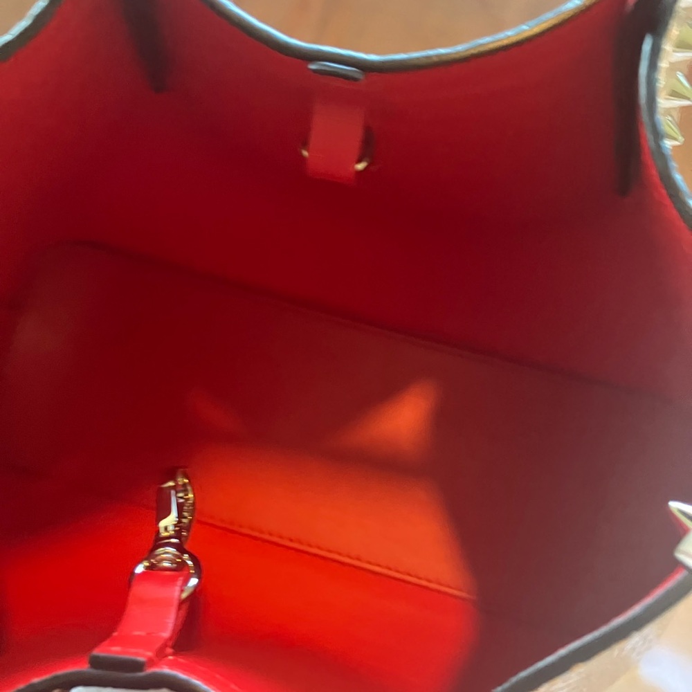 Christian Louboutin Beige Croc-Embossed mini tote LIKE NEW ! - Picture 3 of 11